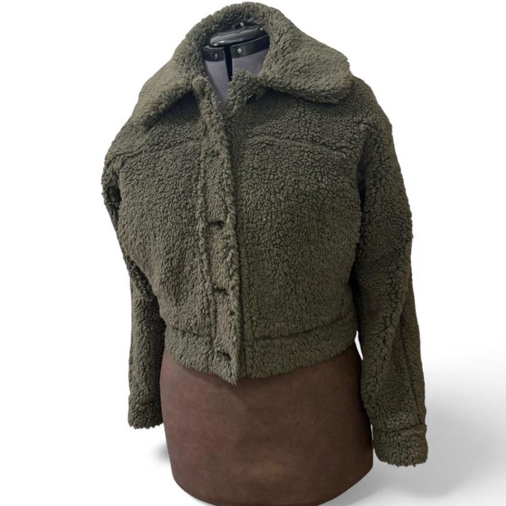 *Lululemon* Olive Green Sherpa Jacket